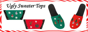 #uglySweaterDay get your #uglySweater interchangeable shoe tops 50% off with code SALE50