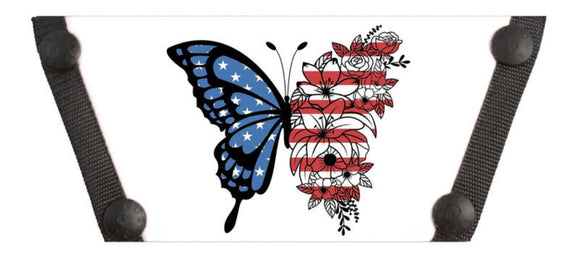 * Patriotic Butterfly Shoe Tops