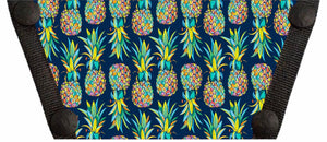 Pineapple on Navy Interchangeable Shoe Tops