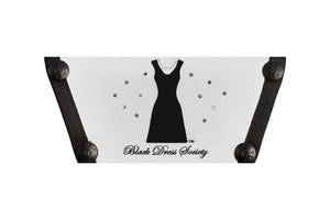 Black Dress Society Logo Top with Crystals