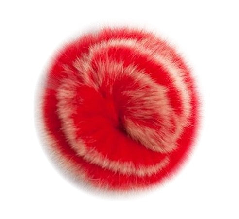 Embellishments - Red/Cream Faux Fur