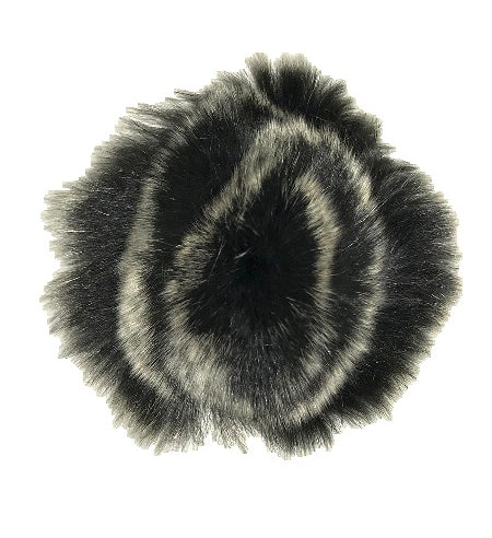 Embellishments - Black/Grey Faux Fur
