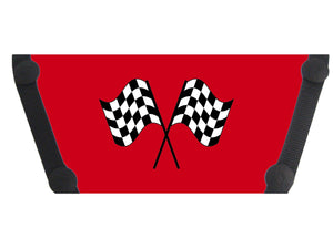 Race Flags on Red