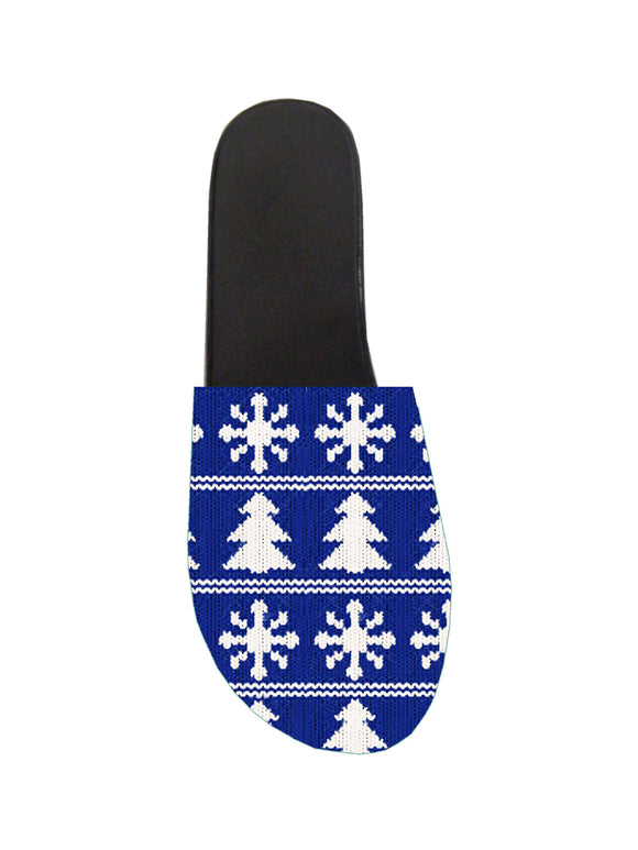 Clog - Holiday Sweater Blue Snowflakes